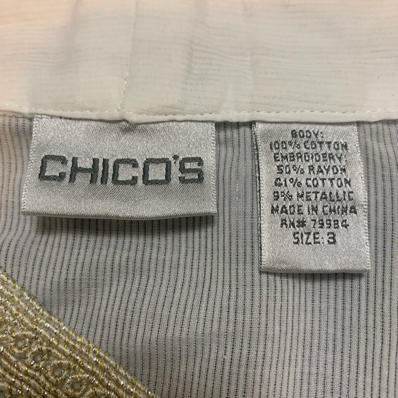 Chico’s Cotton tunic, beachwear, size 3 (16) - Picture 2 of 9